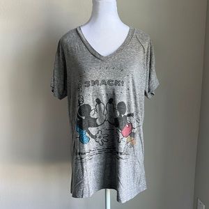 Disney Store women’s gray short sleeve tee shirt